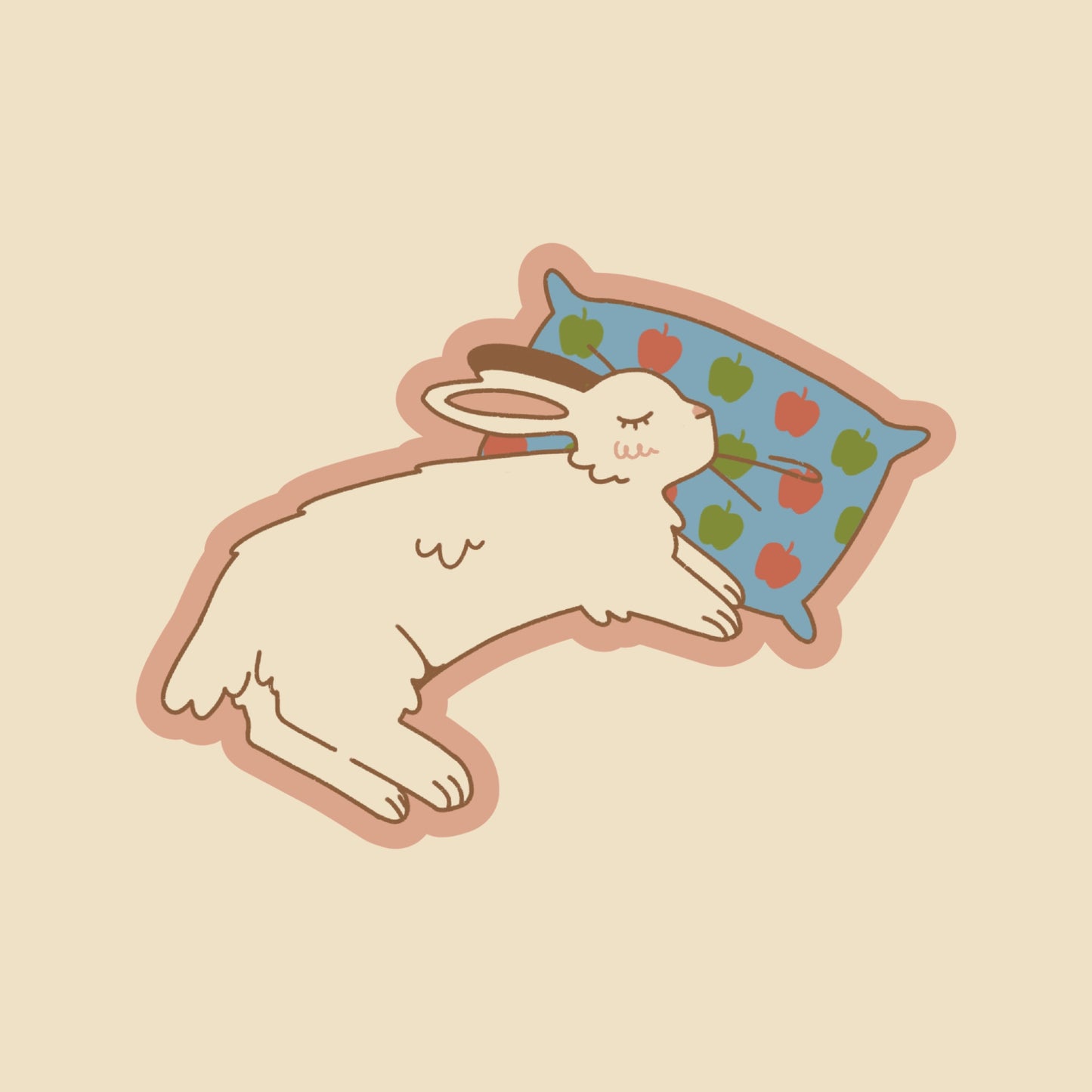Sleeping Bunny Sticker