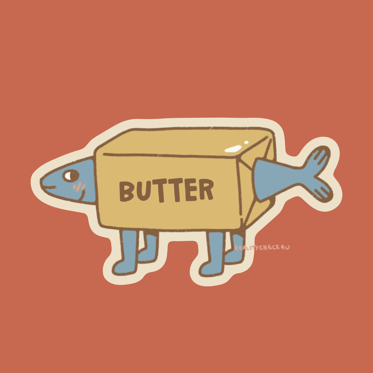 Butter Fish Sticker