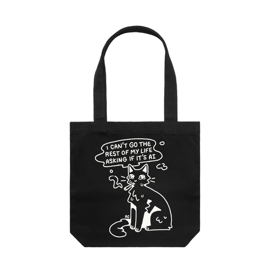 Anti-AI Cat Tote