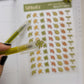 Leaves Sticker sheet